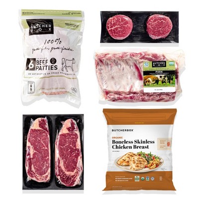 ButcherBox - Grill it or Skillet Beef, Chicken, and Pork Box- Frozen - 9.29 lbs