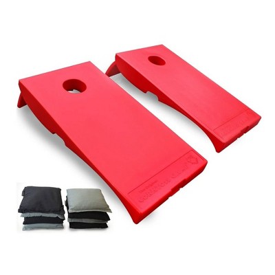 Driveway Games All Weather Corntoss Bean Bag Cornhole Yard Game Set for Indoor and Outdoor Use with 2 Target Boards and 8 Bean Bags