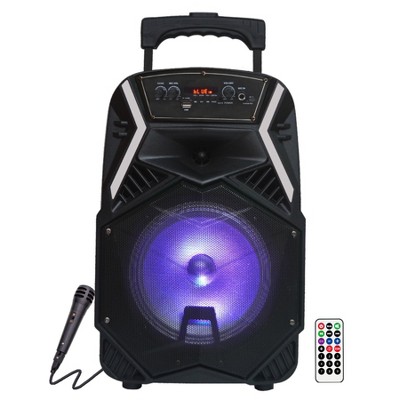 TOPTECH Angel-8 8" Portable Bluetooth Party Speaker with LED Lights and Remote