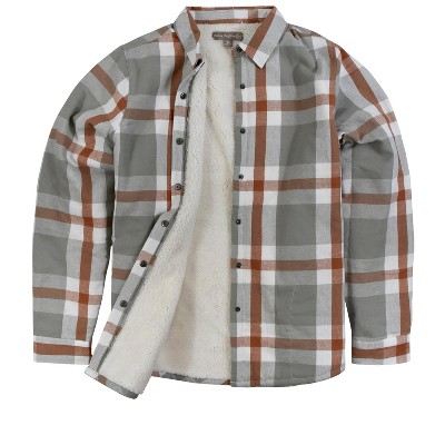 Ladies' Plaid Flannel Snap Front Shacket – Soft Button-Up Shirt Jacket