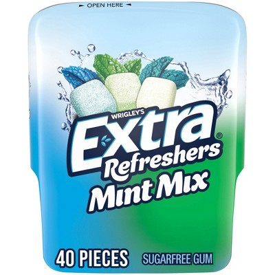 Extra Refreshers Sugar-Free Mint Gum Mix Chewing Gum - 40ct Bottle