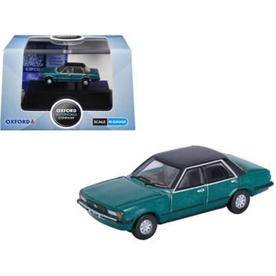 Ford Cortina Mk5 RHD (Right Hand Drive) Cosmos Blue Metallic with Black Top 1/148 (N) Scale Diecast Model Car by Oxford Diecast
