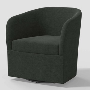 Rhea Swivel Chair in Linen - Threshold™ - 1 of 4