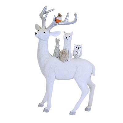Ganz 15.0 Inch Deer With Animals Winter , Winter Decoration (1PC)