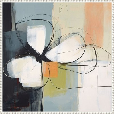 Amanti Art Floral Abstraction Serenity I by Irena Orlov Framed Canvas Wall Art