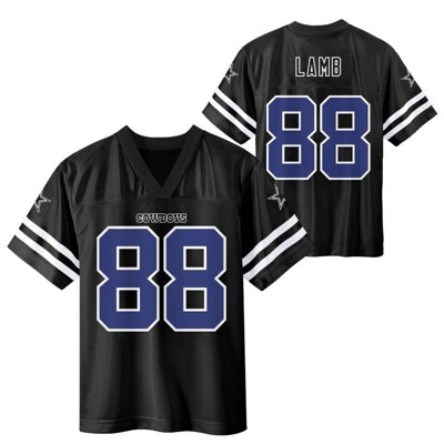 NFL Dallas Cowboy CeeDee Lamb Boys' Black Short Sleeve Jersey