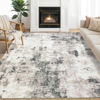 Modern Rug Non-Slip Abstract Accent Carpet