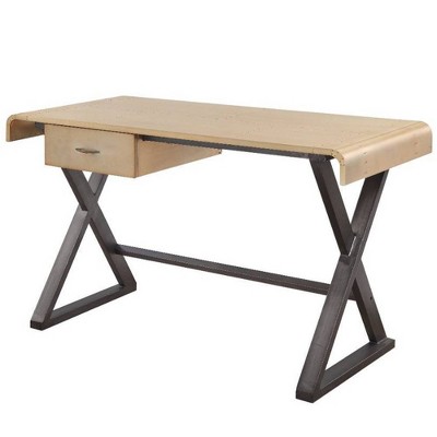 Acme Furniture Danton Desk Gold Aluminum