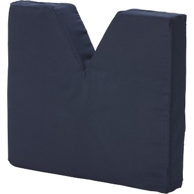 DMI Comfort Contoured Foam Coccyx Seat Cushion for Sciatica Back Pain with Supportive Hard Board Removable Insert for Chair or Wheelchair , Navy