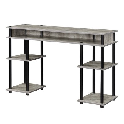 Breighton Home Harmony Office No Tools Writing Desk with Shelves