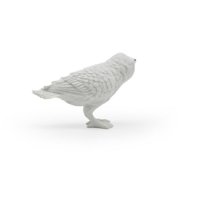 Collectible Wildlife Gifts | Snowy Owl Toy, Very Nice Plastic Hand Painted Model     2"     F3015 B109