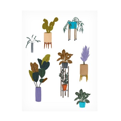 Trademark Fine Art - Melissa Wang  Houseplant Chart I Canvas Art