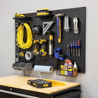 StoreYourBoard 51" x 32" Pristine Pegboard | 20 Attachments