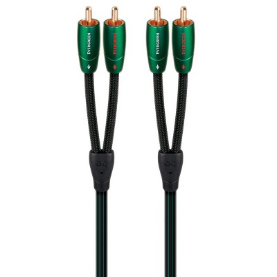 AudioQuest Evergreen 0.6m (1.97 ft) RCA Male to RCA Male Cable - Pair