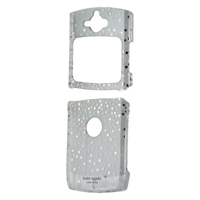 Case Mate licensed - Kate Spade Protective Hardshell Case for Motorola Razr (2019) - Clear/Disco Dots