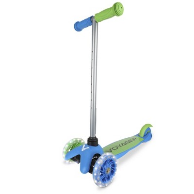 Voyager 3 Wheel Kids Scooter with Light Up Wheels & Tbar
