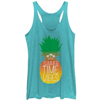 Women's Lost Gods Summertime Vibes Pineapple Racerback Tank Top