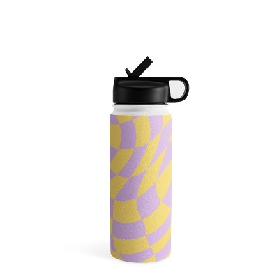 MariaMariaCreative Play Checkers Lavender Water Bottle - Society6