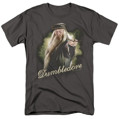 Harry Potterdumbledore Wand Adult T-Shirt Charcoal