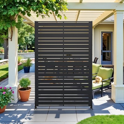 PexFix Metal Freestanding Privacy Screen Garden Fence For Deck Patio Balcony Outdoor Privacy Panel