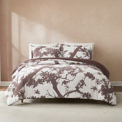 Sylvan Drift 3PC Comforter Set - Brown