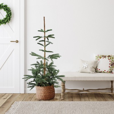 Northlight Real Touch™ Slim Nordmann Fir Layered Artificial Christmas Tree - 4.5' - Unlit