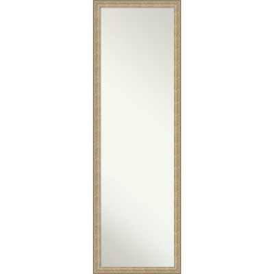 Amanti Art Paris Champagne Non-Beveled On the Door Mirror Full Length Mirror, Wall Mirror 50.25 in x 16.25 in.