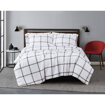 Truly Soft Printed Windowpane Comforter Set