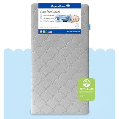 Organic Dream ComfortCloud 2-Stage Crib & Toddler Mattress in Moon Grey