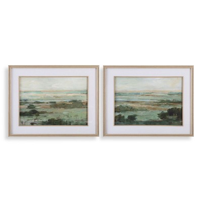 Uttermost Warm Valley Framed Prints, Set of 2