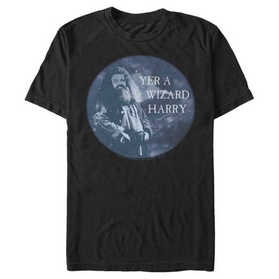 Men's Harry Potter Yer a Wizard Quote T-Shirt