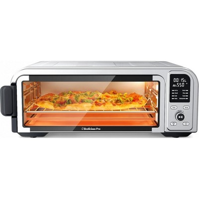 Beelicous Pro 19QT 8-in-1 Digital Air Fryer Convection Toaster Pizza Oven Countertop, 550°F Flavor-Lock, Flip-Up Design, Fits 13" Pizza, 40+ Recipes