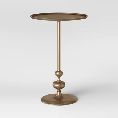 Londonberry Turned Metal Accent Table Black - Threshold™
