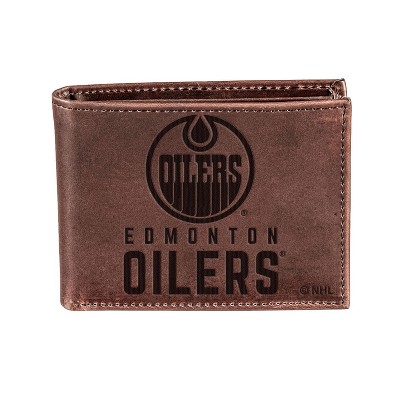 Evergreen Edmonton Oilers Crazy Horse Collection Bi-Fold Wallet