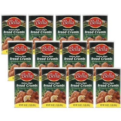 Bella Italian Style Bread Crumbs - 12 pack, 16 oz