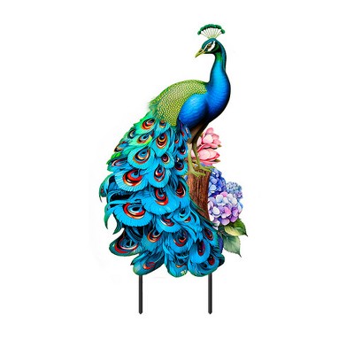 Briarwood Lane Spring Metal Art 30x13 Fancy Peacock For Spring Metal Art
