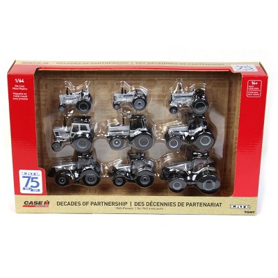 Silver Chase ~ 1/64 Limited Edition 9 Piece Tractor Set, ERTL 75th Anniversary, One Time Production 44226