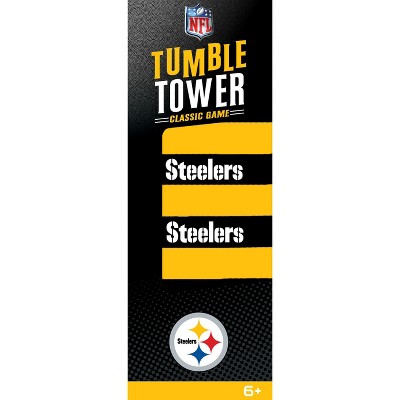 MasterPieces Real Wood Block Tumble Towers - NFL Pittsburgh Steelers