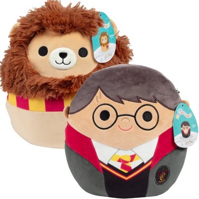 Squishmallows 10" Harry Potter Collection 2 Pack - Featuring Harry Potter and The Gryffindor Lion! - Officially Licensed 2025 Jazwares Big Plush