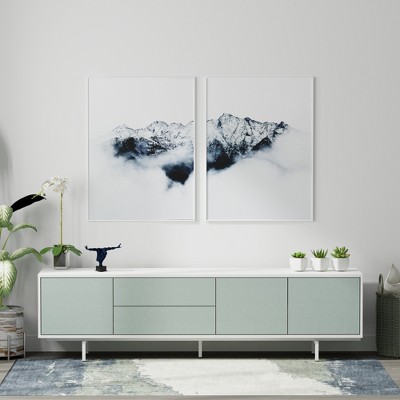 Glenwillow Home Atlas 78" x 20" Modern TV Stand Cabinet