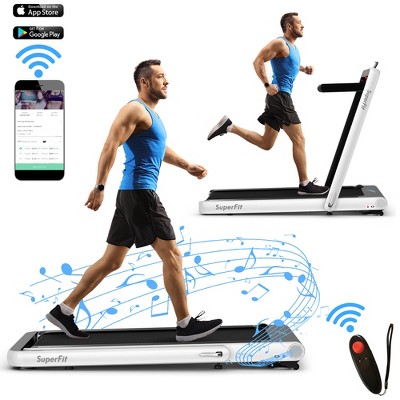 SuperFit 4.75HP 2 In 1 Folding Treadmill W/Remote APP