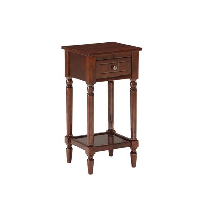 Breighton Home Provencal Countryside Mia Petite Accent Table with Drawer and Shelves