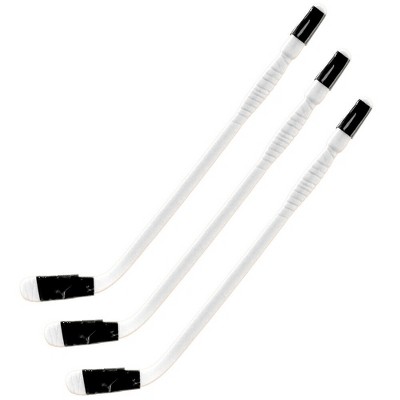 Set of 3 White Hockey Sticks for WWE & AEW Wrestling Action Figures