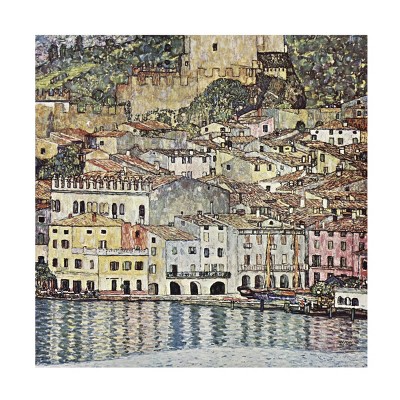 Trademark Fine Art - Gustav Klimt  Klimt Coastal Villages II Canvas Art