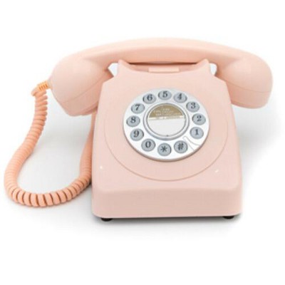 Gpo - GPO Retro GPO746DPBPN 746 Desktop Push Button Telephone - Carnation Pink