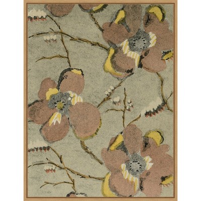 Amanti Art Delicate Floral Pattern II by Baxter Mill Archive Canvas Wall Art Print Framed 18 x 24-in.