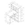Facing Corner Desk White - EveryRoom: Modern Hutch Style, Open Storage Shelf, for Office - 4 of 4