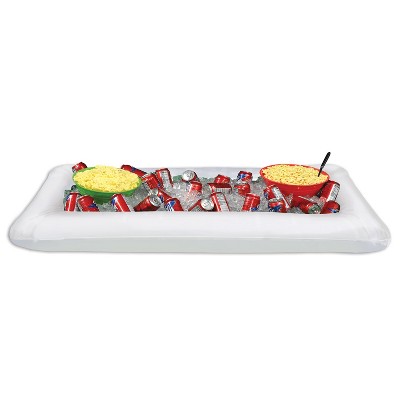 Beistle Inflatable White Buffet Cooler, 28"W x 4' 5.75"L, (1/Pkg) Multicolored