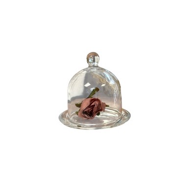 Slickblue Glass Dome Display Cloche, Transparent Showcase, Decorative Cover, Clear, Small or Medium