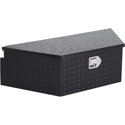 Large 39x17x12" Aluminum Tool Box, Weatherproof Trailer Storage with Lock, Durable Truck Bed Organizer for Work & Camping